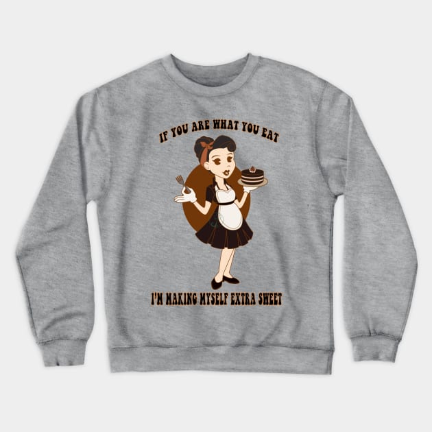 Old Cartoons Style Pin Up bakery Crewneck Sweatshirt by JuditangeloZK